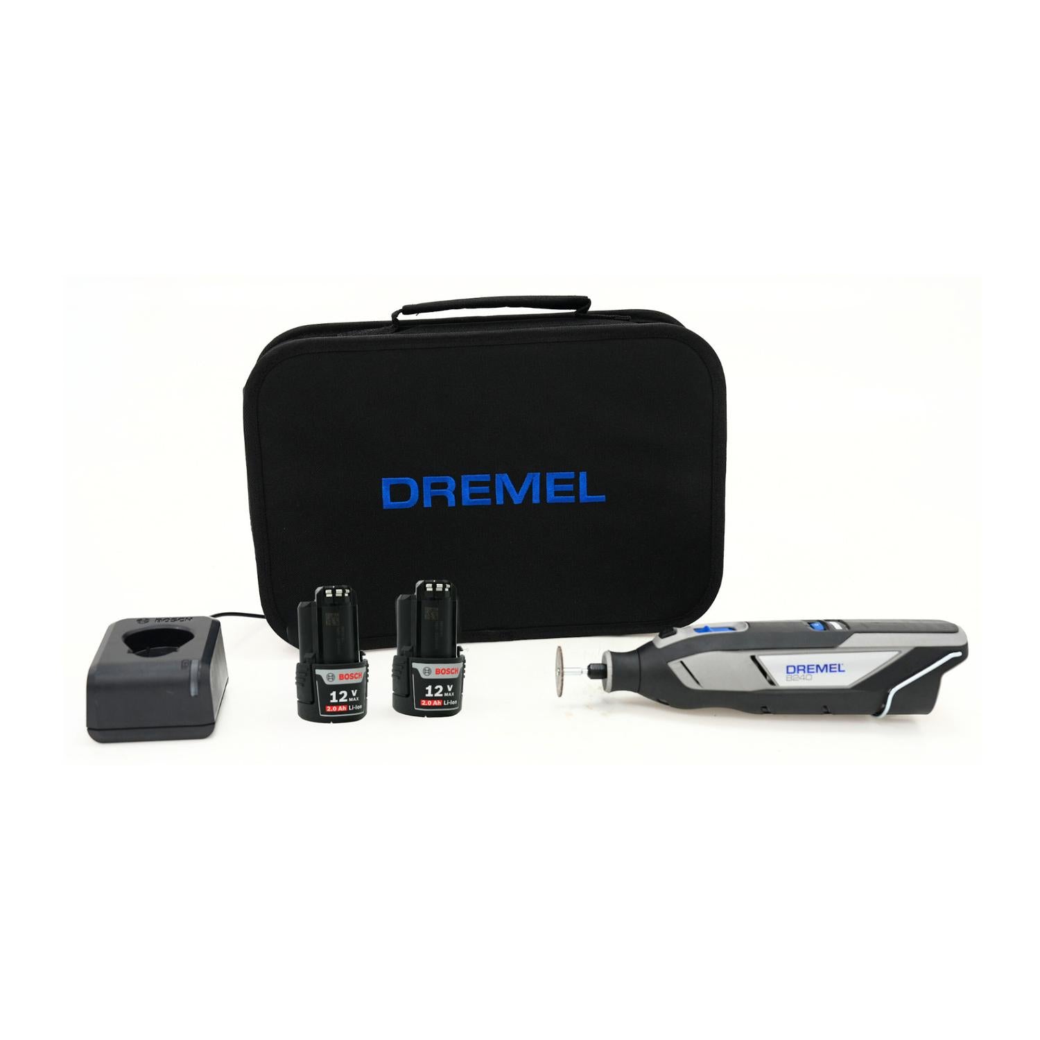 Minitorno inalámbrico DREMEL 8240 + 2 Baterías 12V 2 Ah - Herram.cl