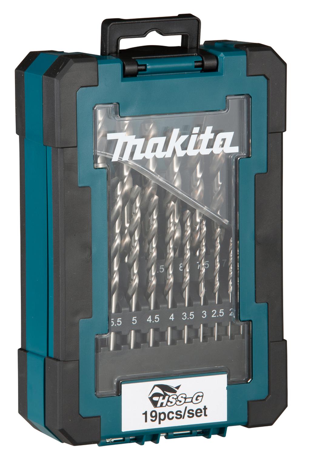 Set Brocas Para Metal HSS - G (1 - 10mm) 19 Pzas - Makita - Herram.cl