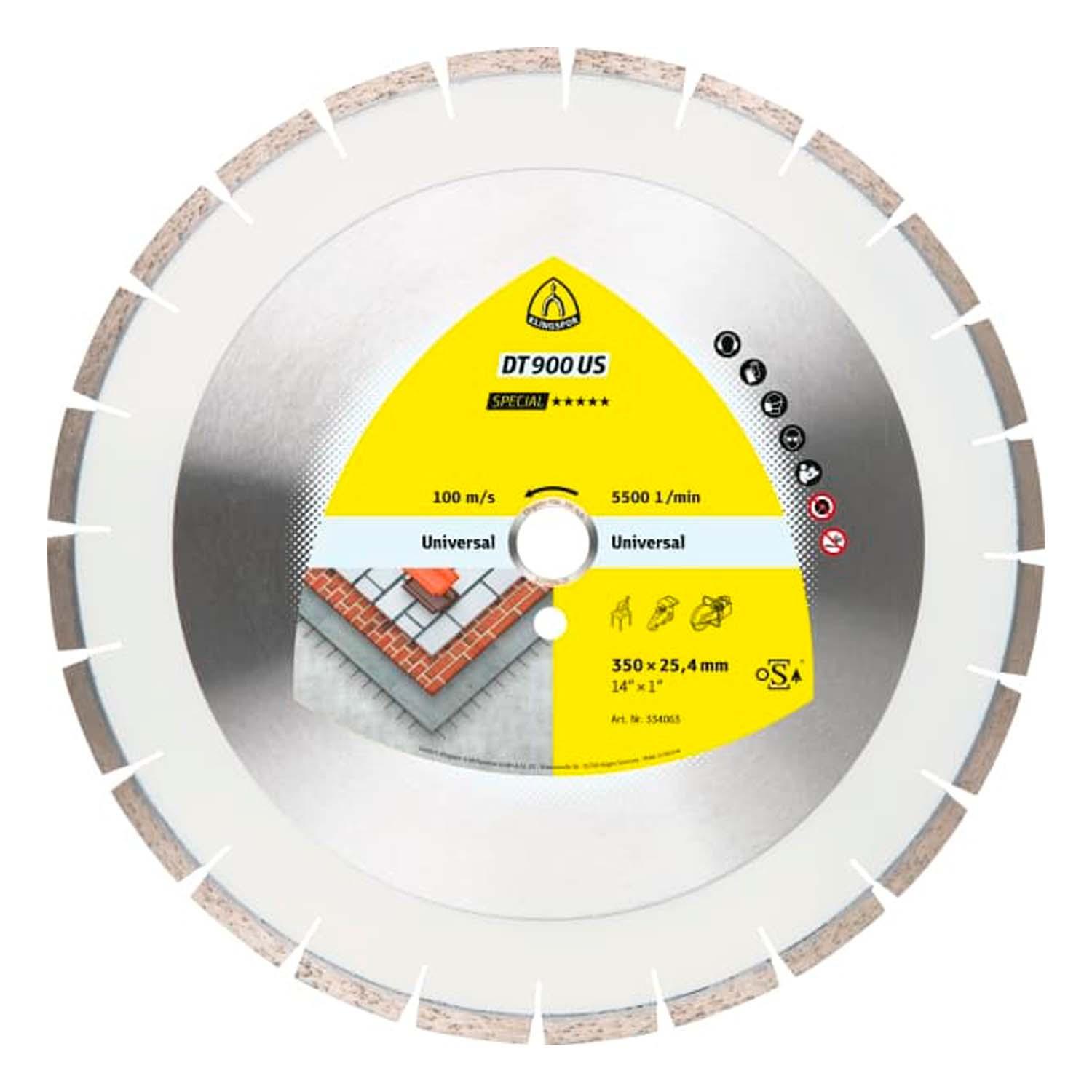 Disco Diamantado DT900US Especial 14''x1'' - Klingspor - Herram.cl