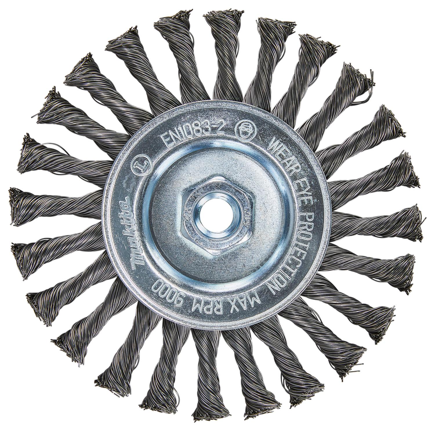 Grata Circular Plana Acero Trenzada 150x0,5mm / M14 - Makita - Herram.cl