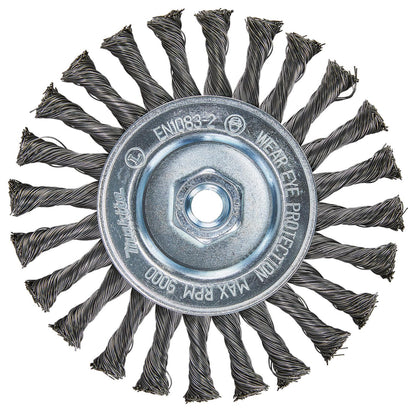 Grata Circular Plana Acero Trenzada 150x0,5mm / M14 - Makita - Herram.cl