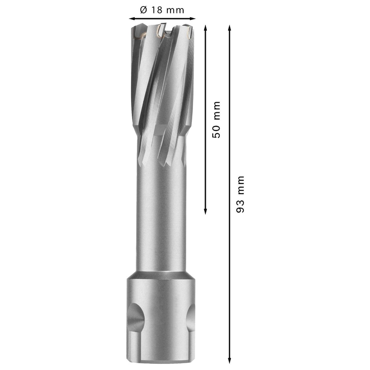 Broca Anular Bosch PRO TCT 18x50mm Carburo Tungsteno Weldon - Herram.cl