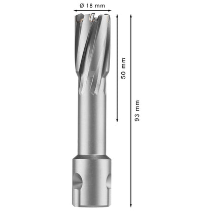 Broca Anular Bosch PRO TCT 18x50mm Carburo Tungsteno Weldon - Herram.cl