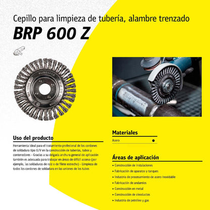 Grata Circular Trenzada BR600Z 115x6x22,23mm - Klingspor - Herram.cl