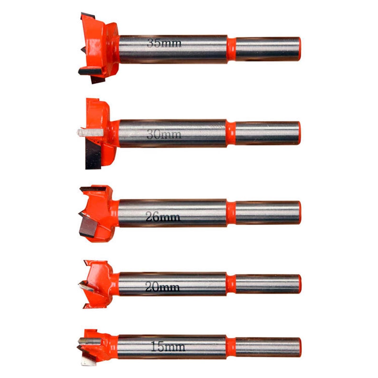 Set Brocas Forstner o Bisagra 15 - 35mm 5 Pzas - Yato - Herram.cl