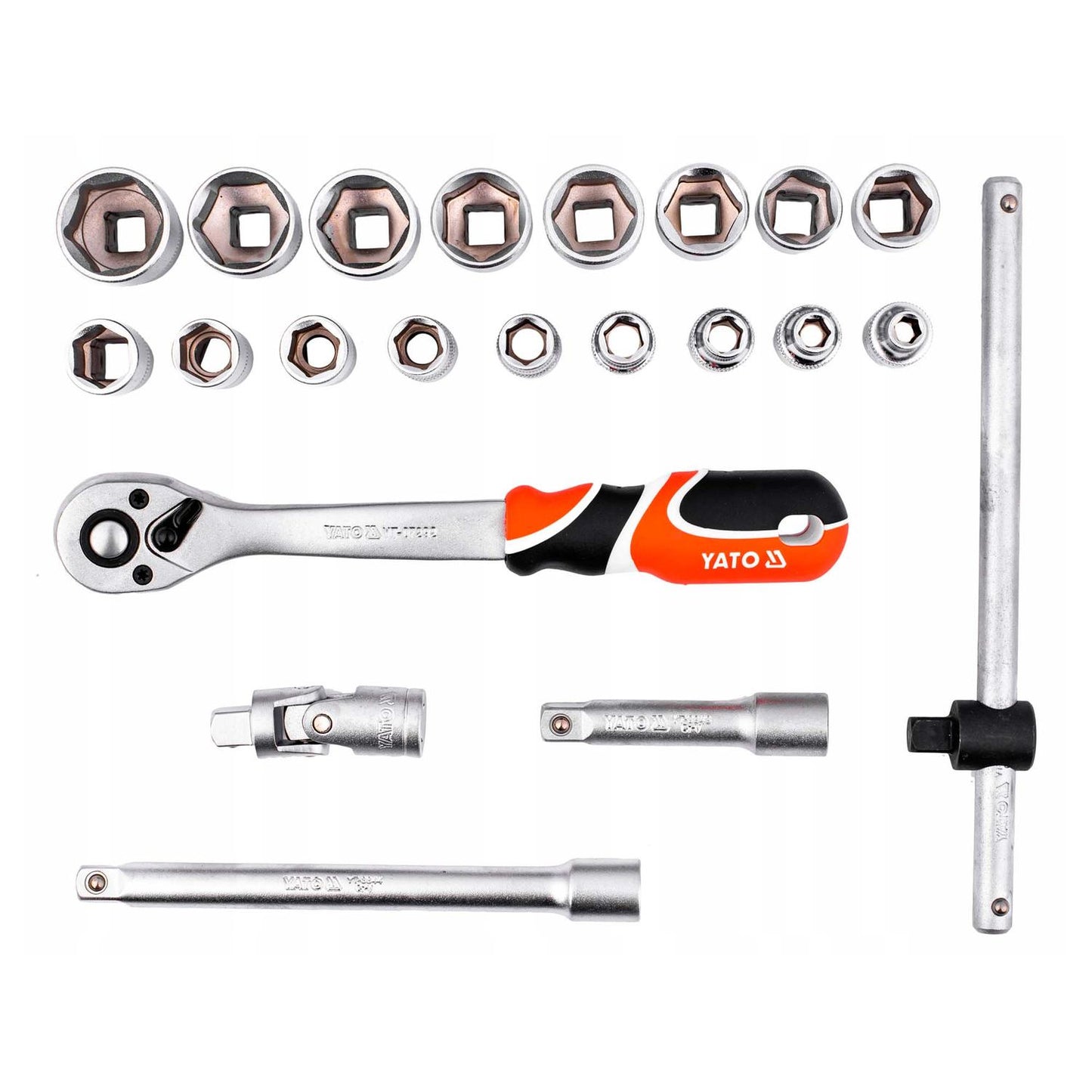 Juego De Dados 3/8'' 22 Pzas YT - 38561 - Yato - Herram.cl