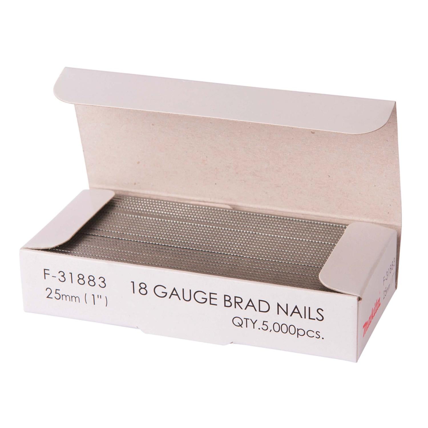Clavos Puntas F25, Calibre 18 / 5.000 Pzas - Makita - Herram.cl