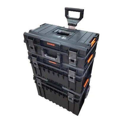 Caja Organizadora Apilable 3 - 1 Con Ruedas - Bahco - Herram.cl