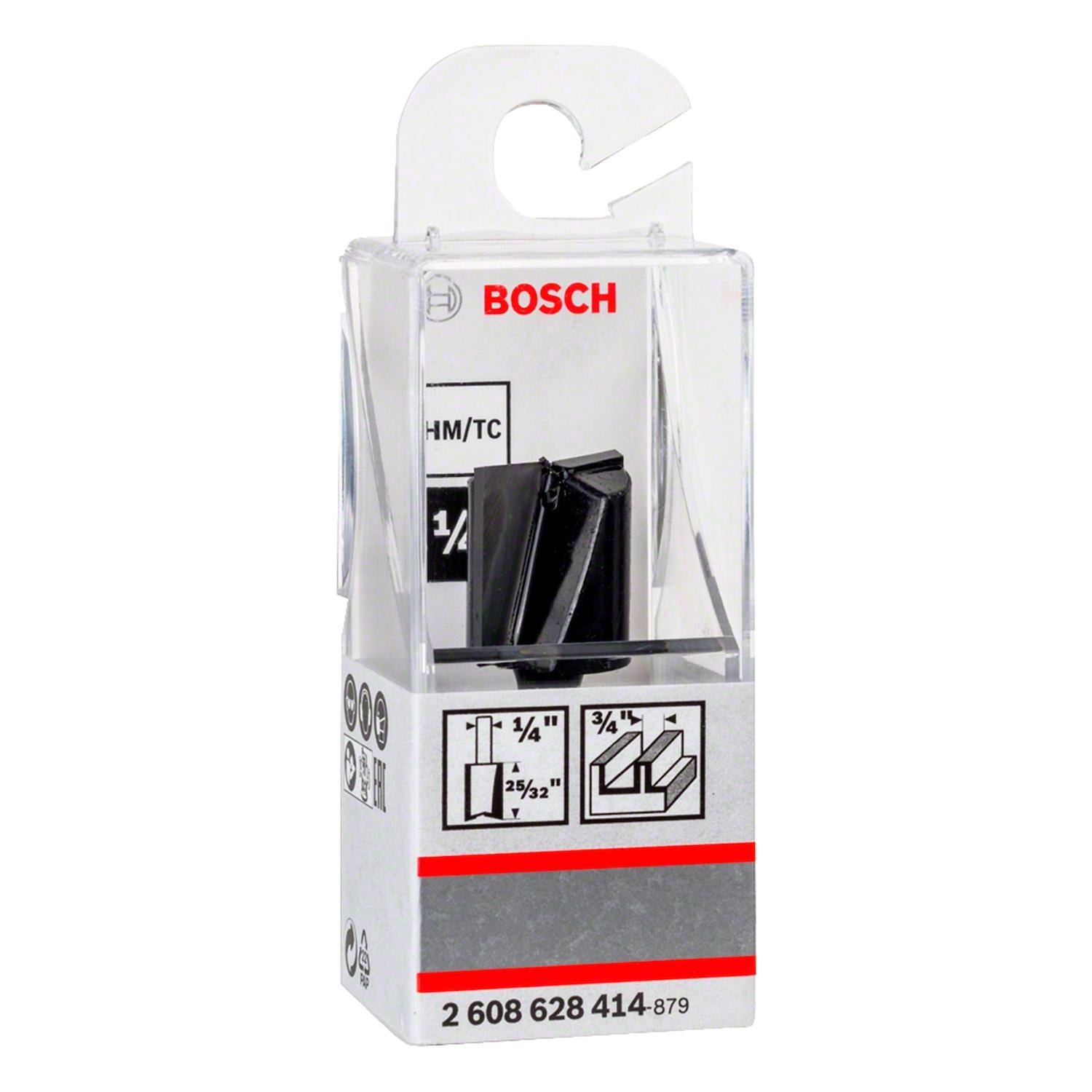 Fresa de Ranurar D1 19mm, L 19,5mm Vástago 1/4'' - Bosch - Herram.cl