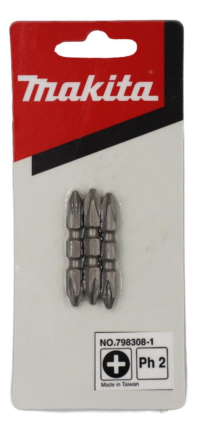 Pack 3 Puntas Dobles PH2 - 45mm - Makita - Herram.cl