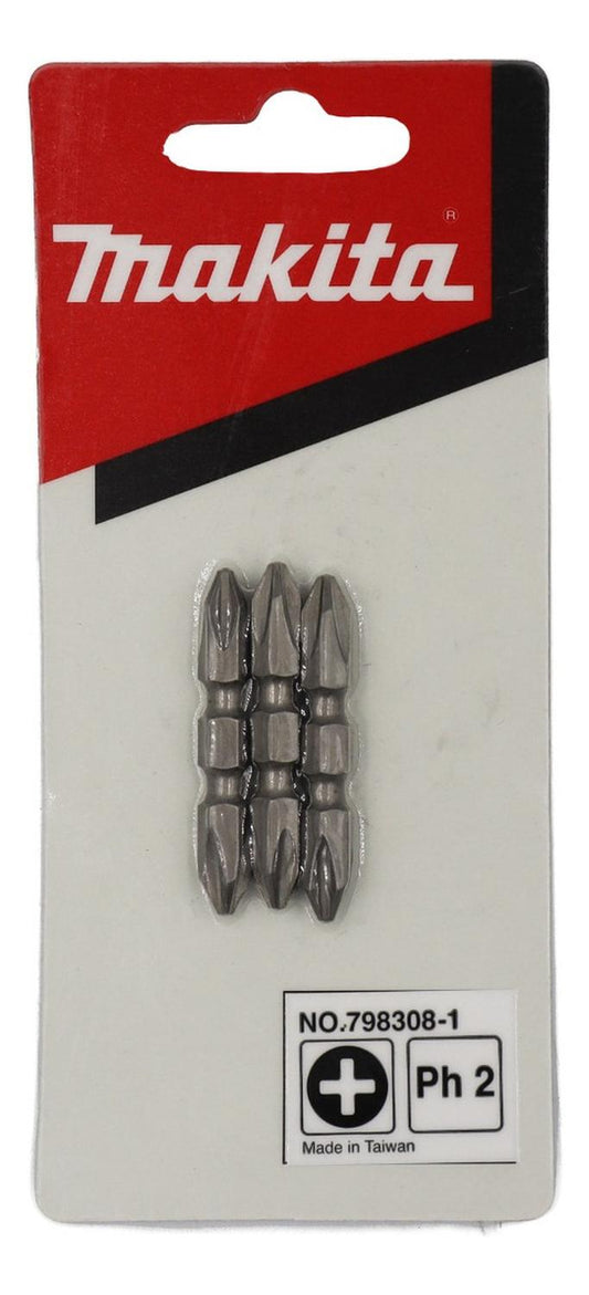 Pack 3 Puntas Dobles PH2 - 45mm - Makita - Herram.cl
