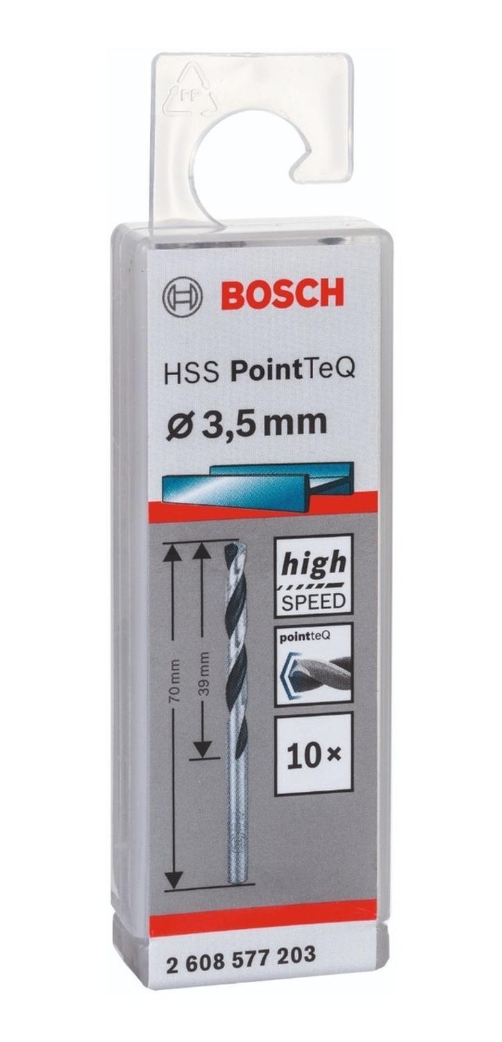 Caja Con 10 Unidades Broca Para Metal HSS - pointteq 3,5mm - Herram.cl