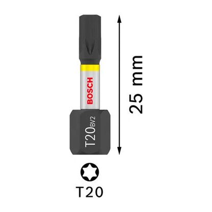 Puntas PRO Impact T20x25mm 25 Pzas - Bosch - Herram.cl