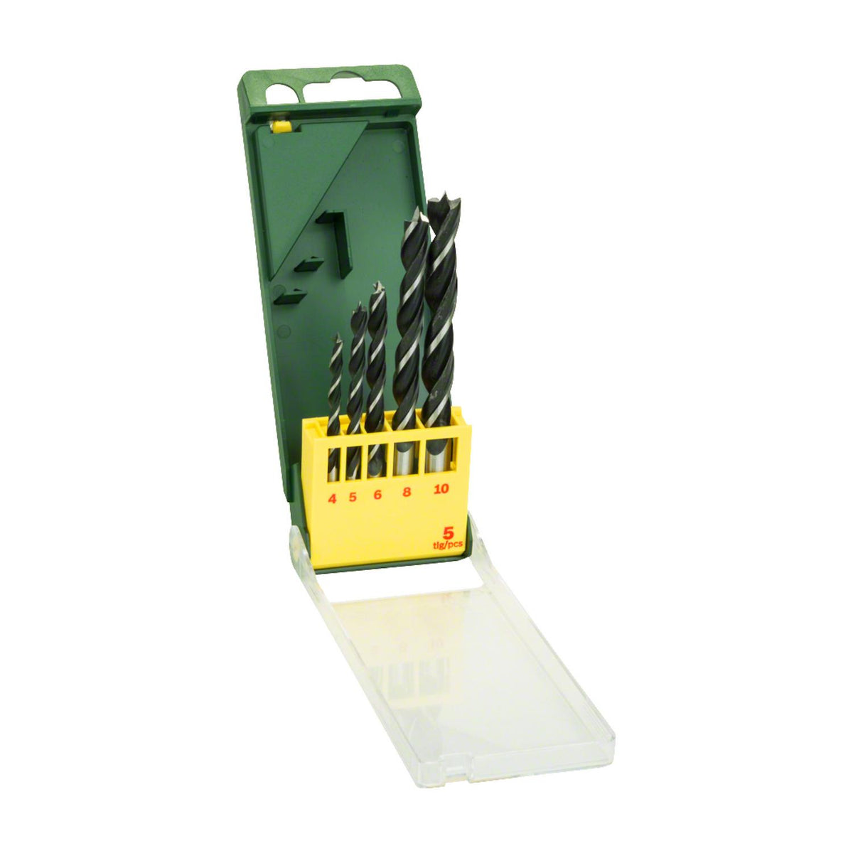 Set 5 Brocas Bosch para Madera 4-10mm Punta Centrado Estuche - Herram.cl