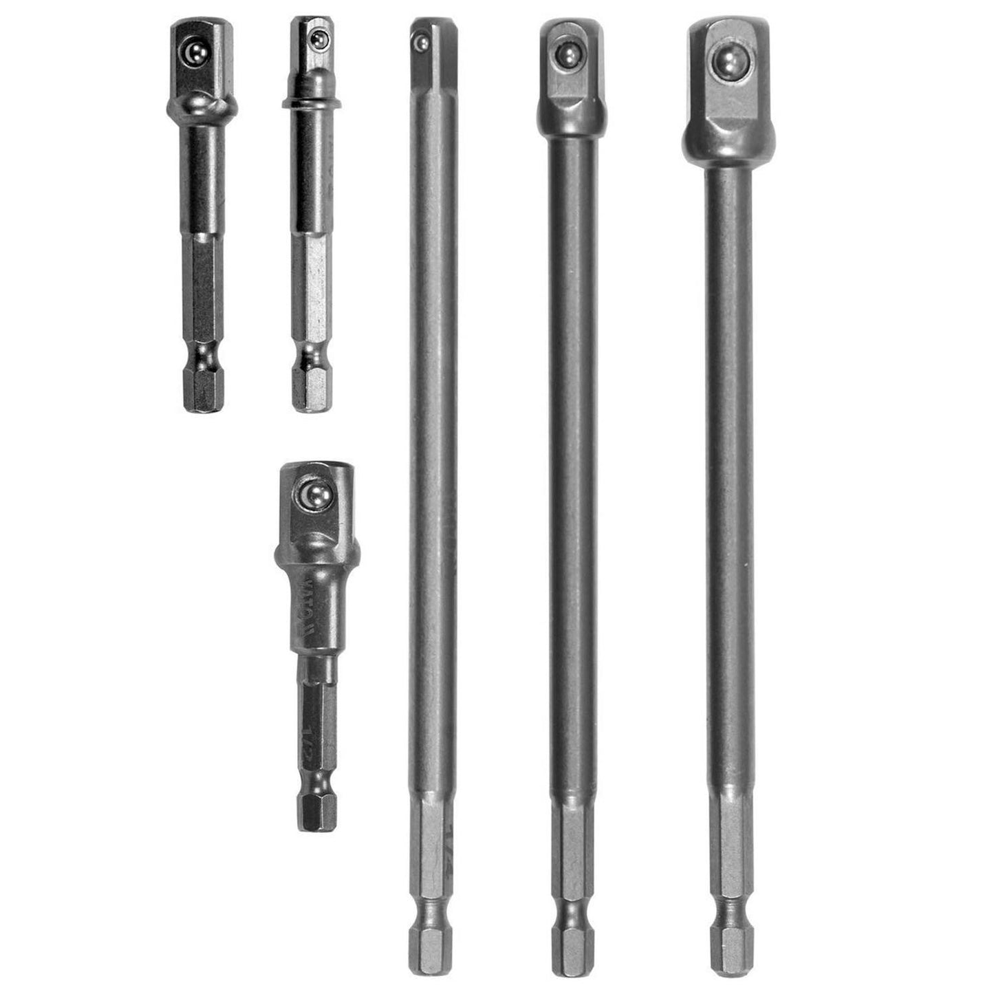 Juego Adaptadores Cuadrante a Hex.1/4'' 6 Pzas - Yato - Herram.cl