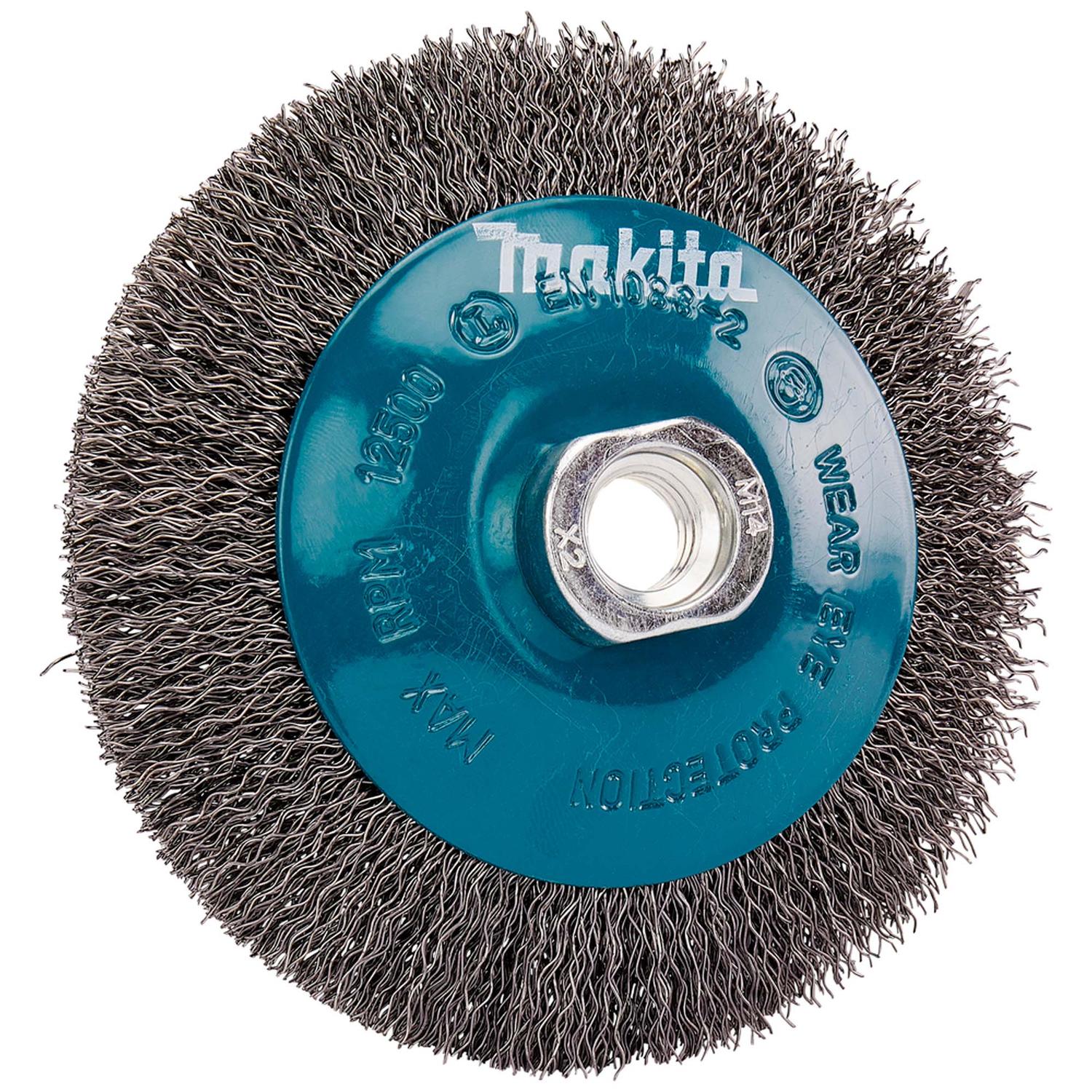 Grata Circular Cónica Acero Ondulado 115mm Toma M14 - Makita - Herram.cl