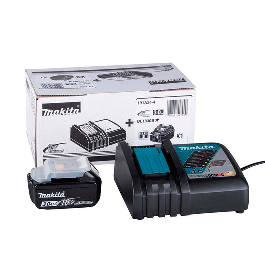 Kit Cargador Rápido + Batería 18v 3 Ah (bl1830b) Makita - Herram.cl