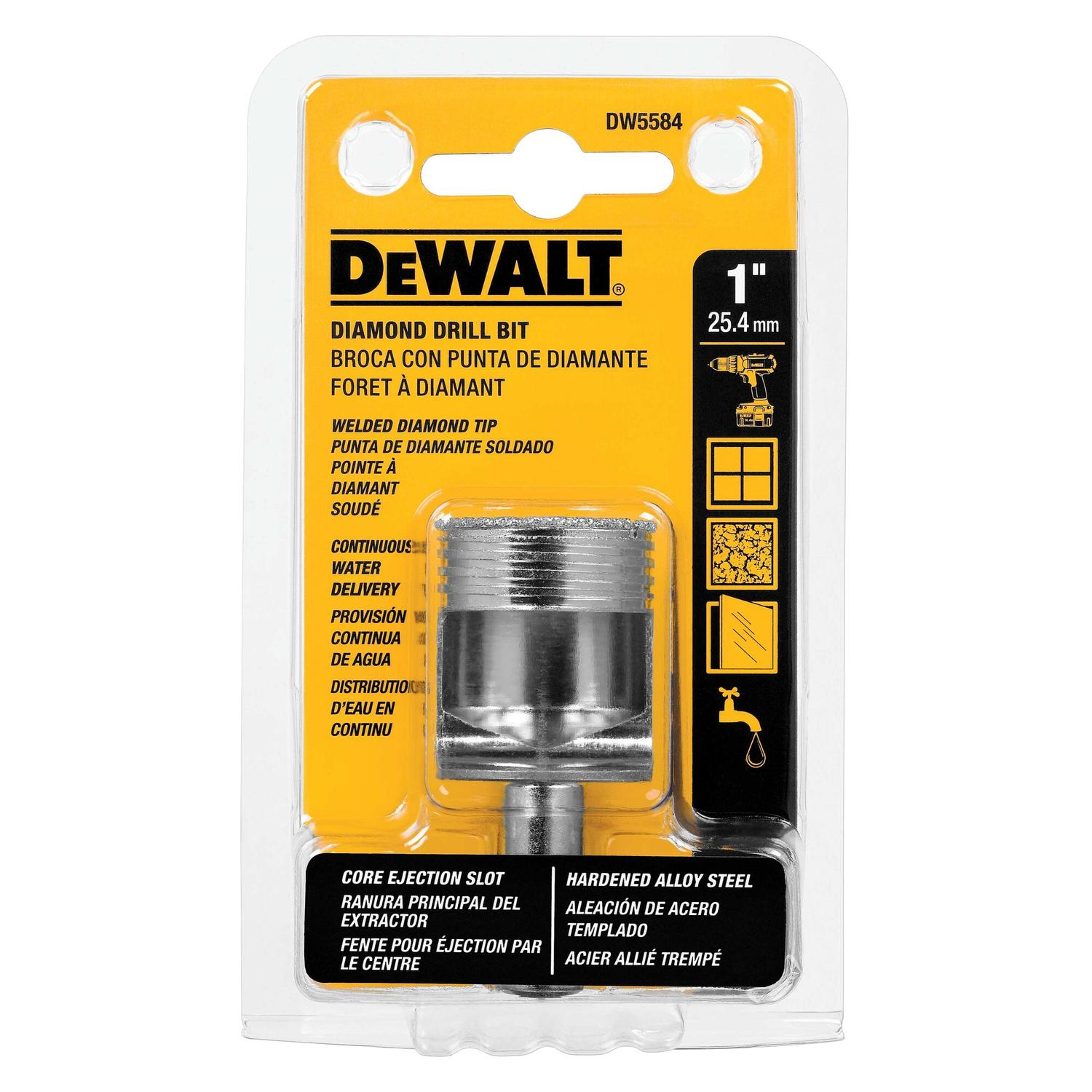 Broca Diamantada Para Porcelanato 25,4mm - DeWalt - Herram.cl