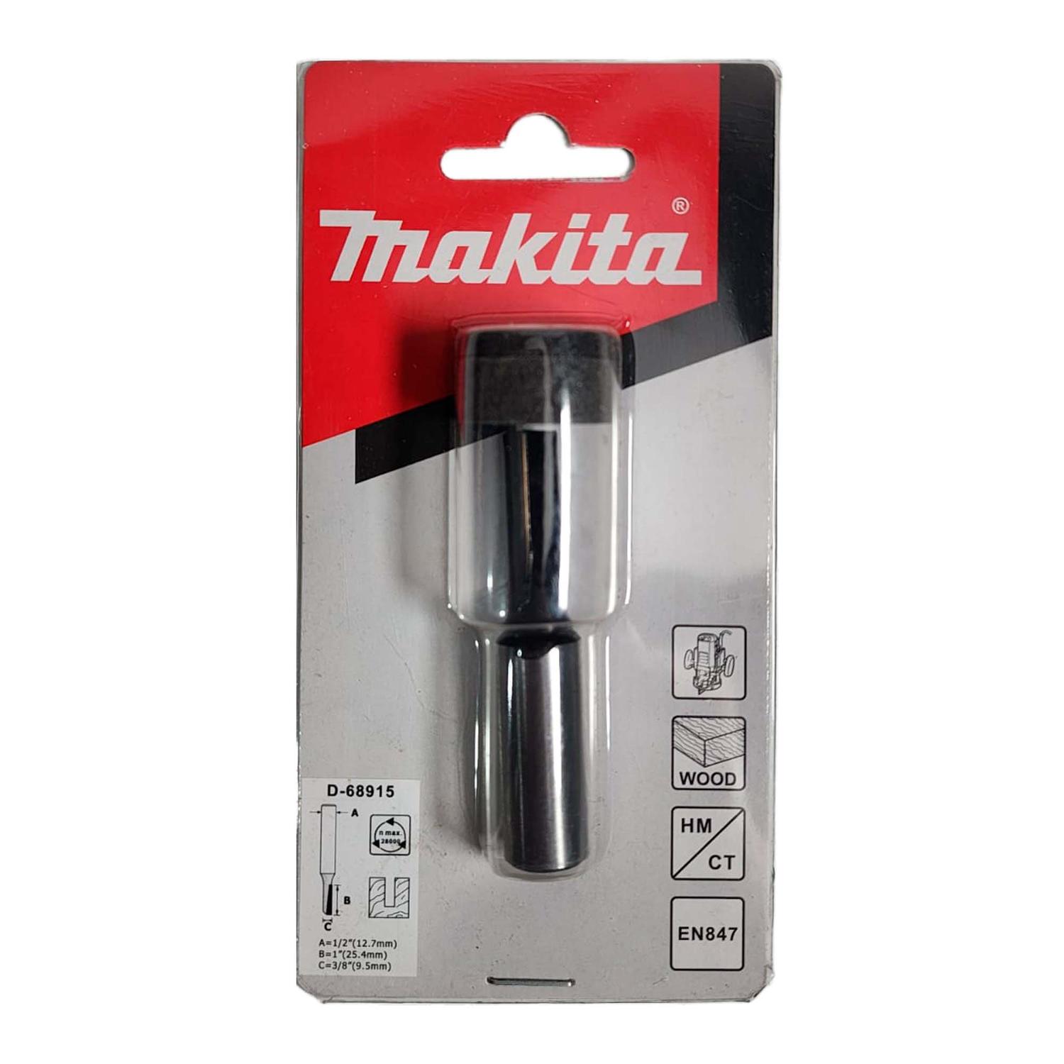 Fresa Recta 1 Filo 3/8''x1''x2 - 1/2'' Toma 1/2'' - Makita - Herram.cl