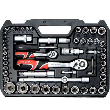 Juego de Dados 1/4'' y 1/2'' 108 Pzas - Yato - Herram.cl