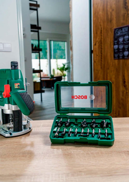 Set de Fresas Para Madera Toma de 1/4'' 15 Pzas. - Bosch - Herram.cl