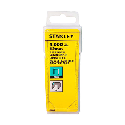 Grapa Plana Para Cables 1/2'' (12mm) 1000 Pzas - Stanley - Herram.cl