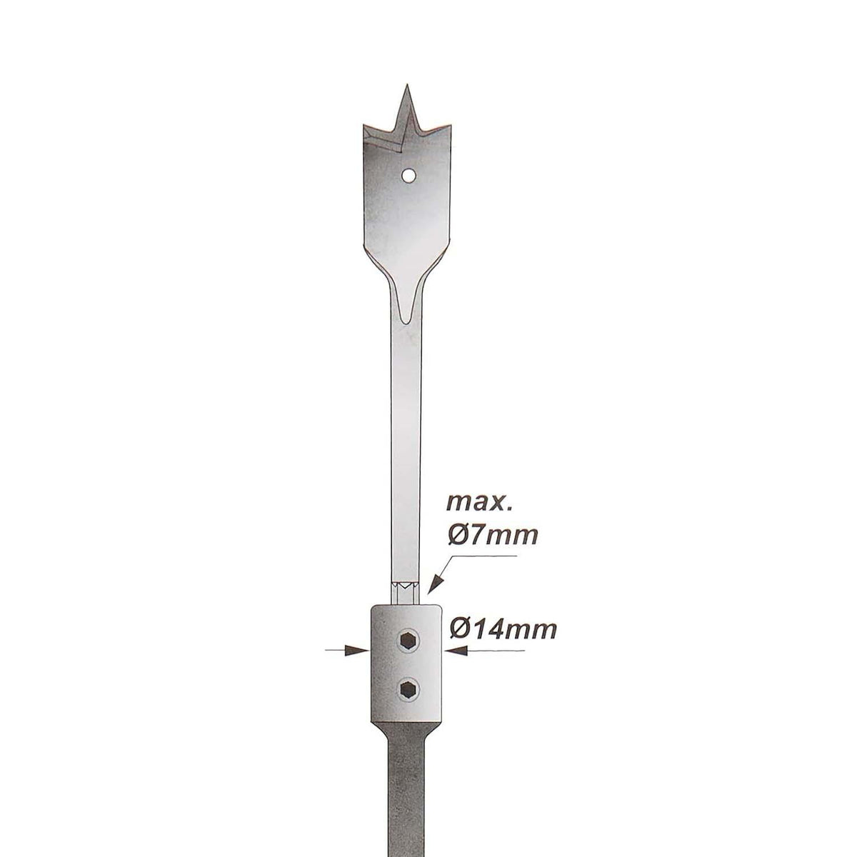 Extensión de Broca Paleta Bahco 9525-7 330mm Profesional - Herram.cl