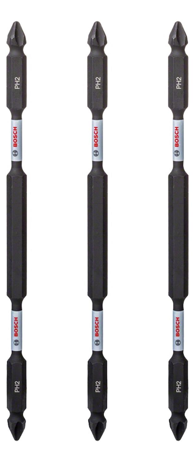 Pack 3 Puntas Dobles Impact Control PH2 - 150mm - Bosch - Herram.cl