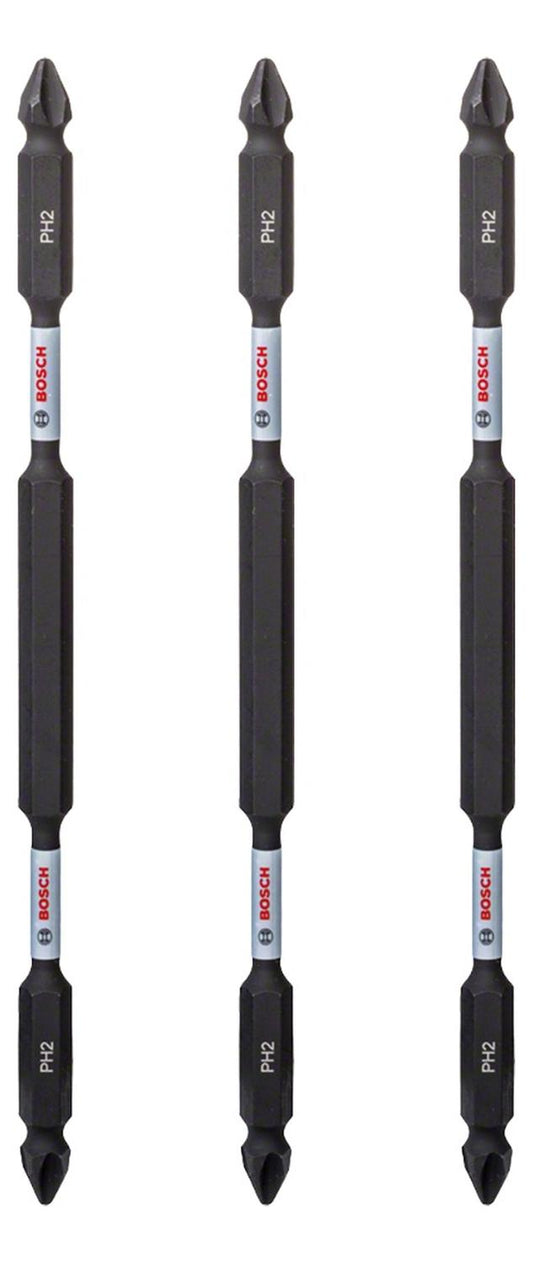 Pack 3 Puntas Dobles Impact Control PH2 - 150mm - Bosch - Herram.cl