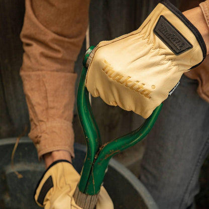 Guantes Cuero Makita T-04195 Trabajo Profesional L - Herram.cl