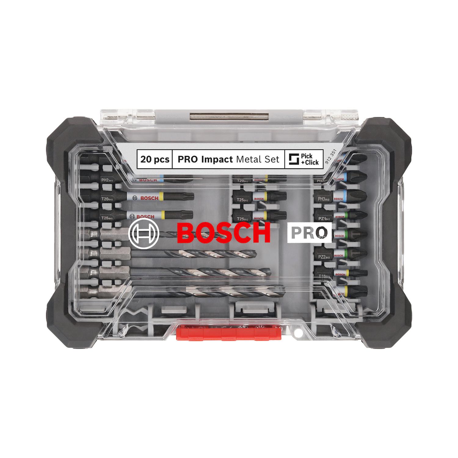 Kit Puntas y Brocas Metal PRO Impact 20 Pzas - Bosch - Herram.cl