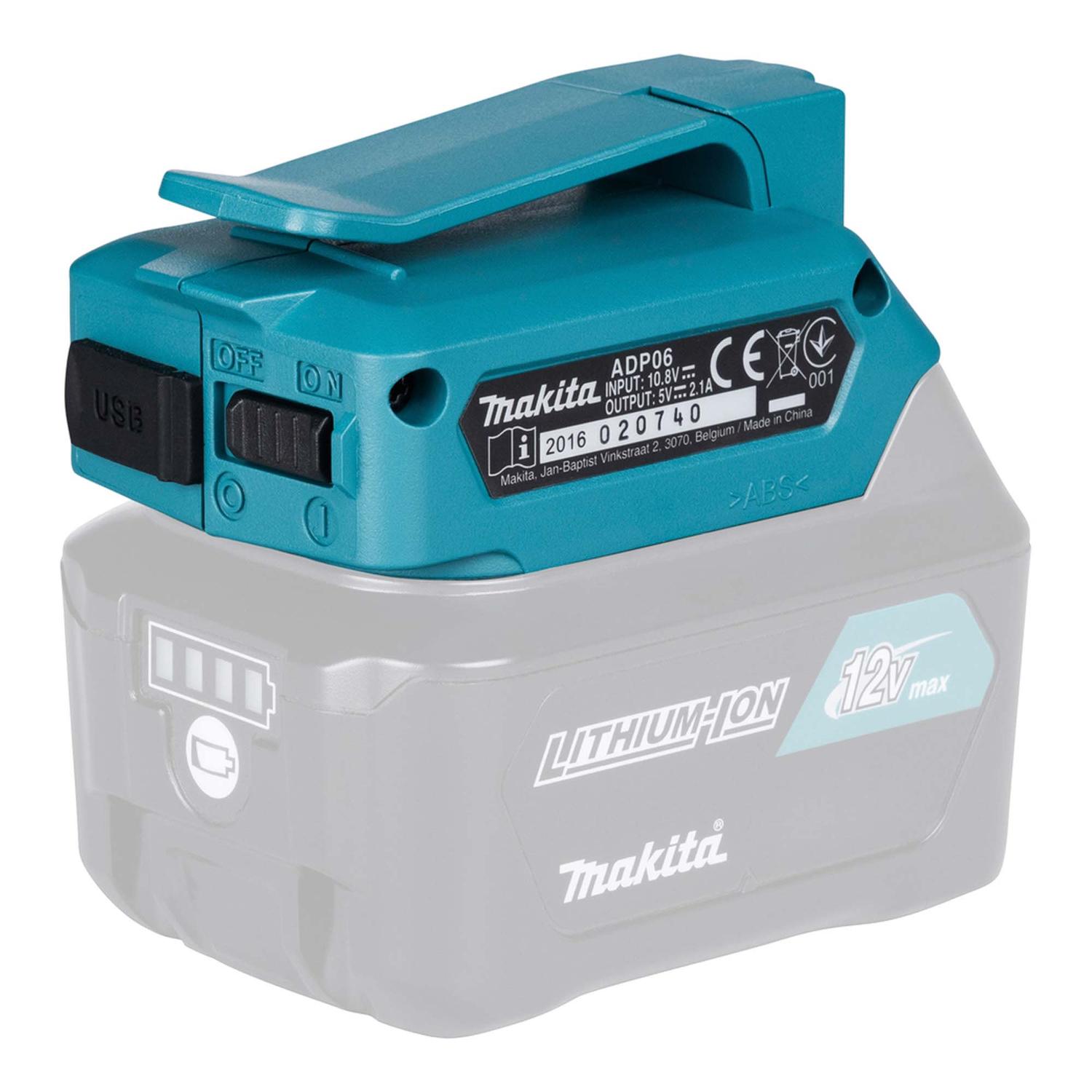 Adaptador USB Tipo A 2.1 Ah Para Baterías CXT 12V - Makita - Herram.cl