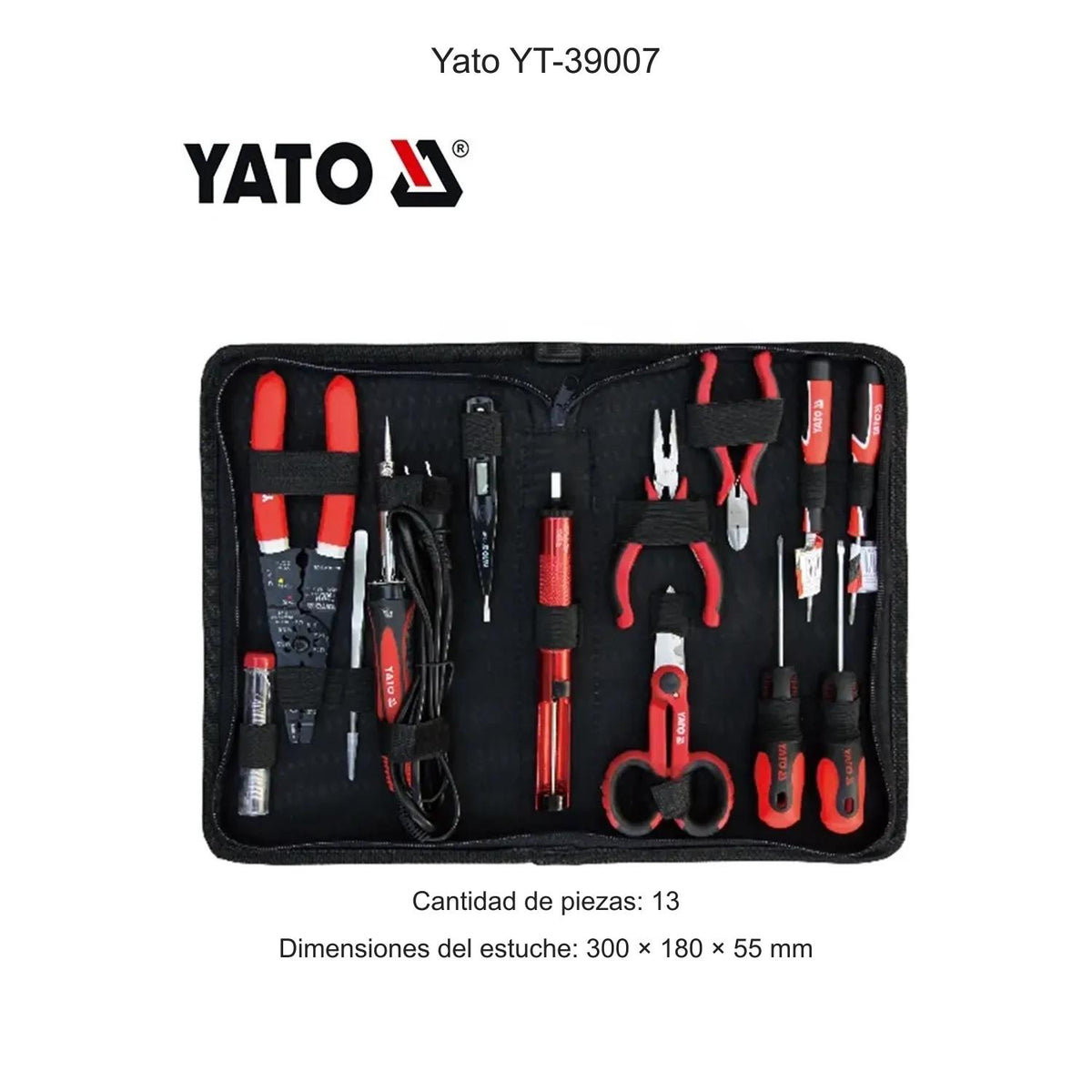 Juego Herramientas Yato YT-39007 13 Piezas Con Estuche - Herram.cl