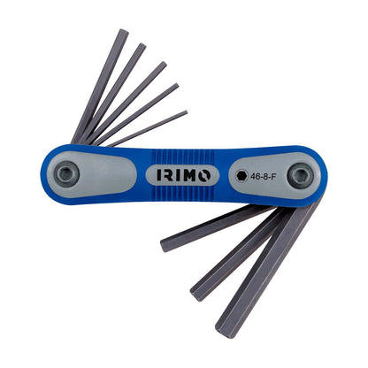 Juego de llaves tipo allen pavonadas Hex 8 Pzas - Irimo - Herram.cl