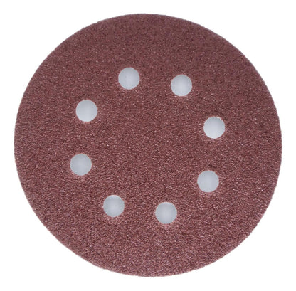 Pack 5 Discos De Lija Con Velcro 5'' (125mm) G80 - Nexxo - Herram.cl