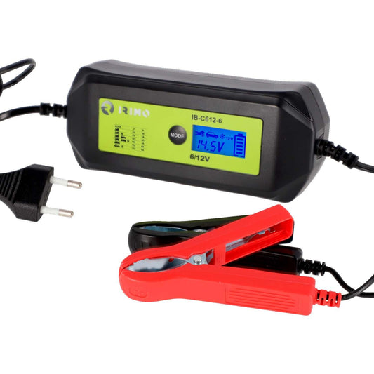 Cargador Mantenedor Irimo Dual 6V/12V Automático 6A/3A - Herram.cl