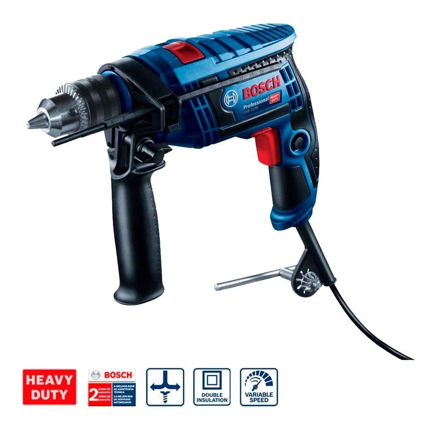 Taladro Percutor Bosch Professional Gsb 13 Re 650W - Herram.cl