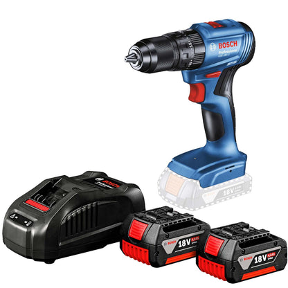 Kit Taladro Percutor Inalámbrico GSB 185 - LI + 2 Bat 4 Ah - Bosch - Herram.cl