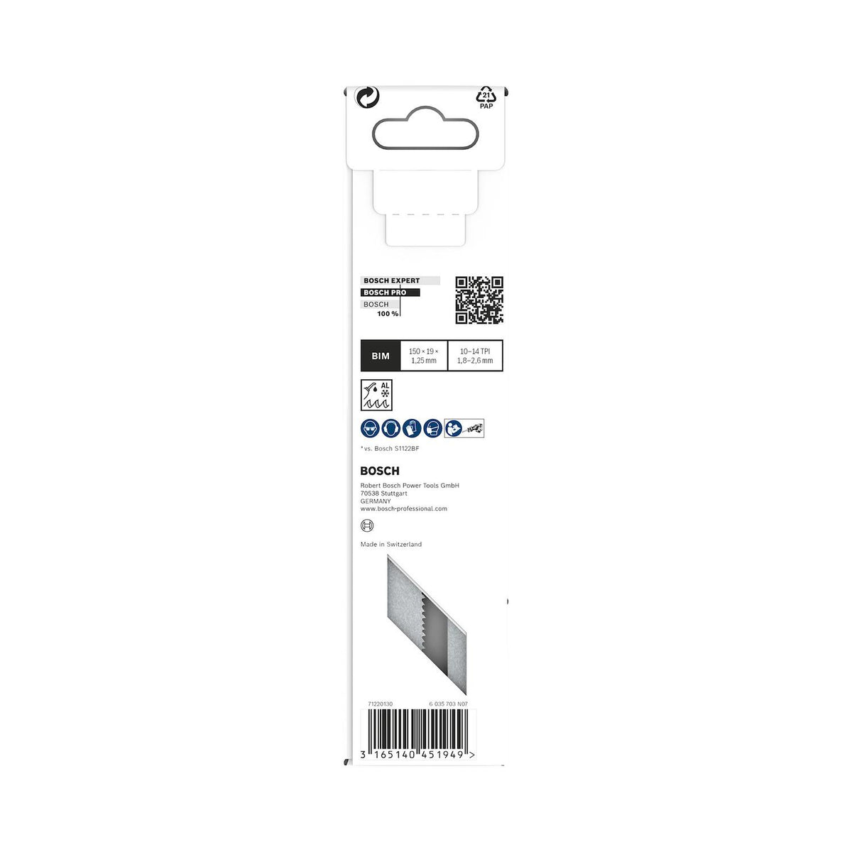 Hoja Sierra Sable Pro Metal 150mm 5 Pzas - Bosch - Herram.cl