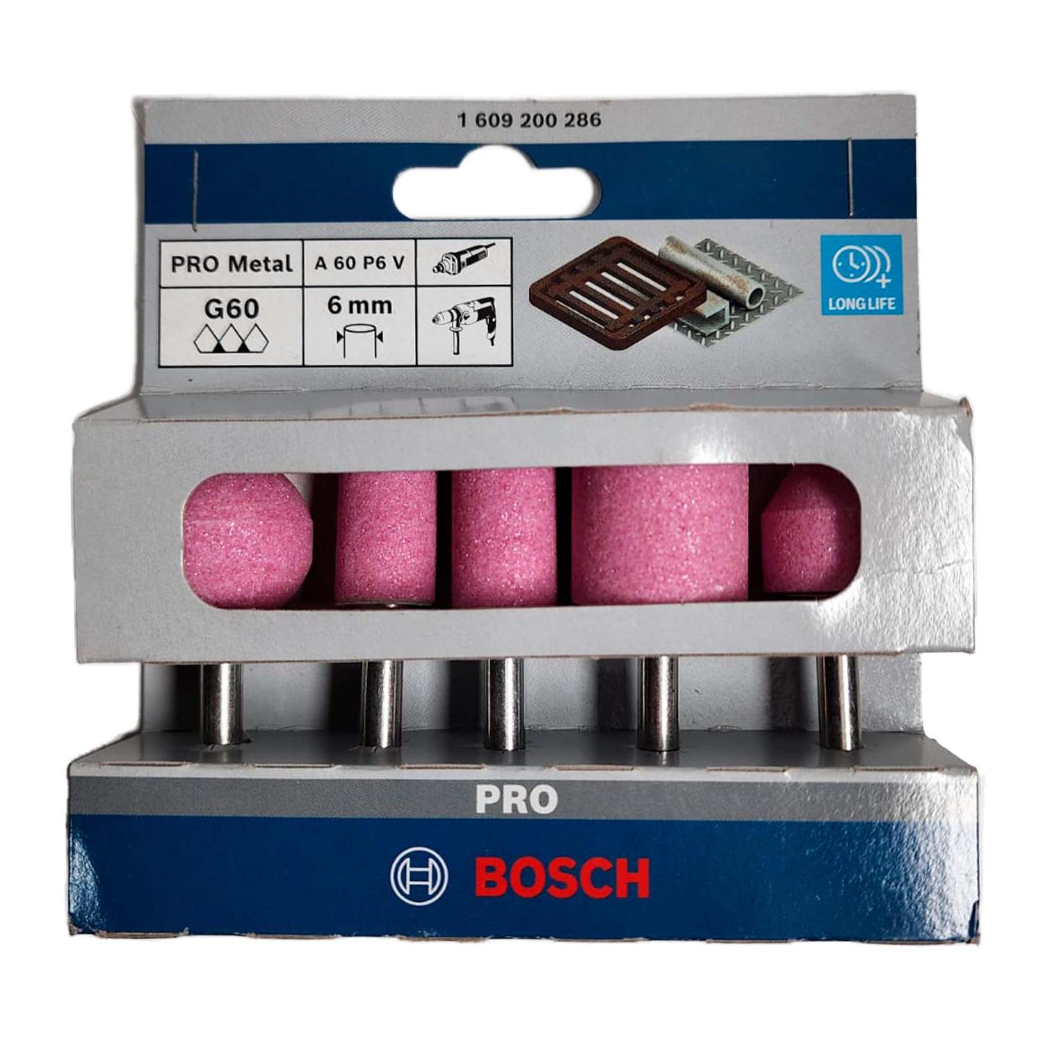 Set 5 Puntas Abrasivas Vástago 6mm - Bosch - Herram.cl