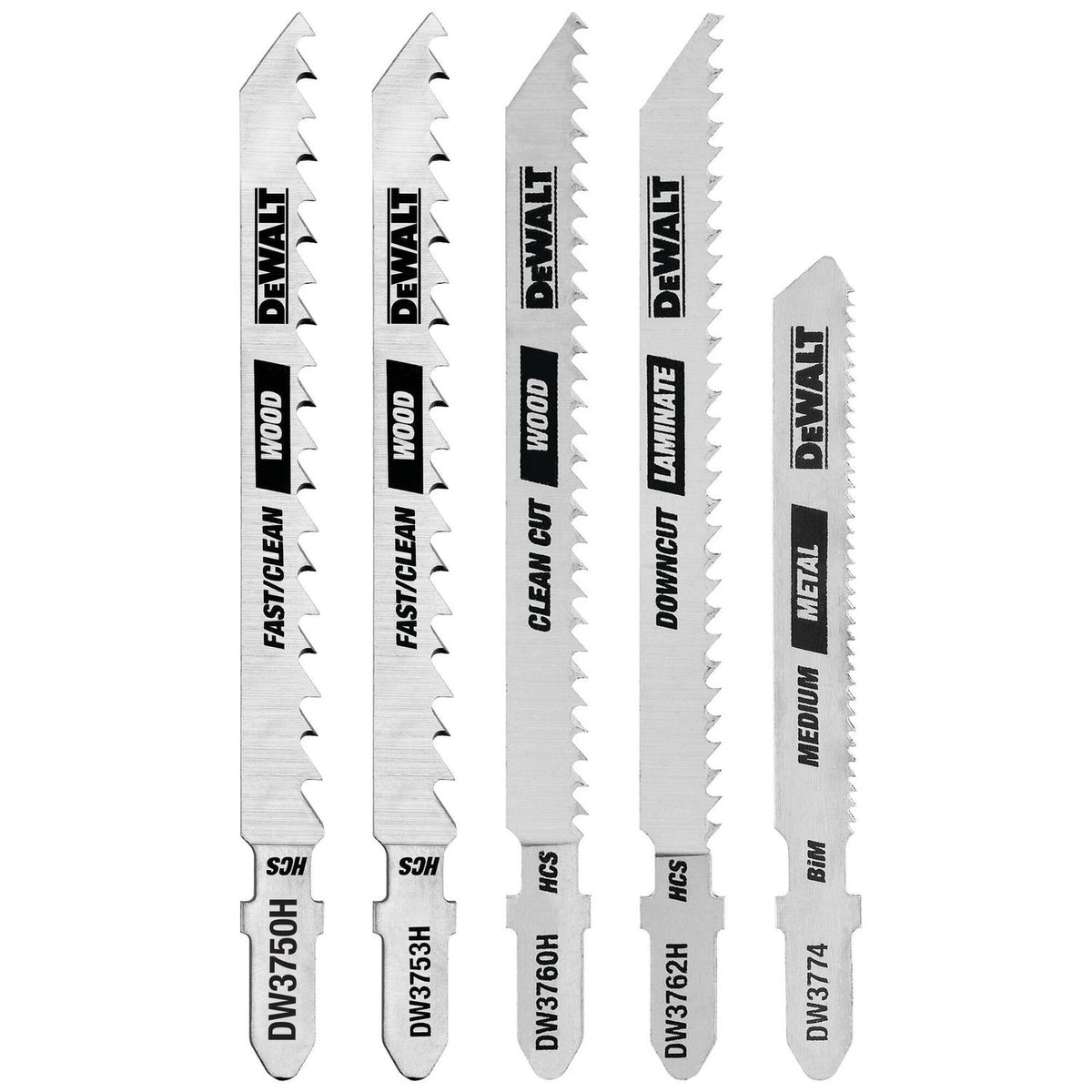 Hojas de Calar Combinadas 5 Pzas - DeWALT - Herram.cl