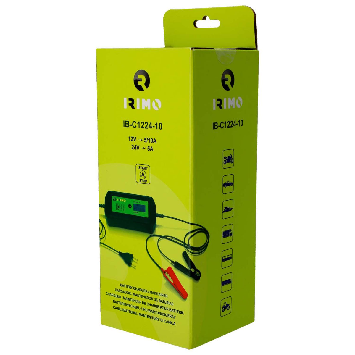Cargador Mantenedor Irimo Dual 12V/24V Automático 10A/5A - Herram.cl