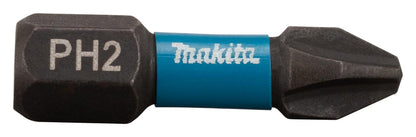 2 Puntas Impact Black Ph2 - 25mm Makita B - 63616 - Herram.cl
