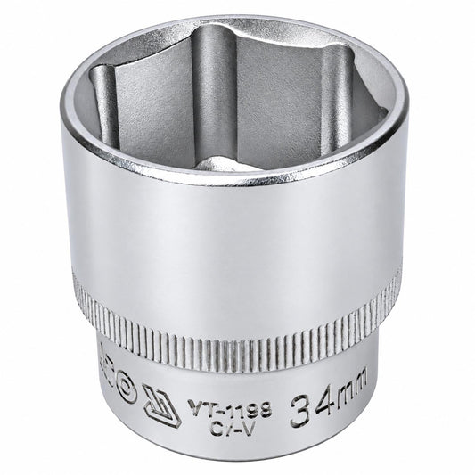 Dado Hexagonal Corto 1/2 Pulgada 34mm Yato YT-1199 - Herram.cl