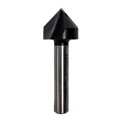 Fresa Ranurar En V 90°x5/8''x1 - 3/4'' Toma 1/4'' - Makita - Herram.cl