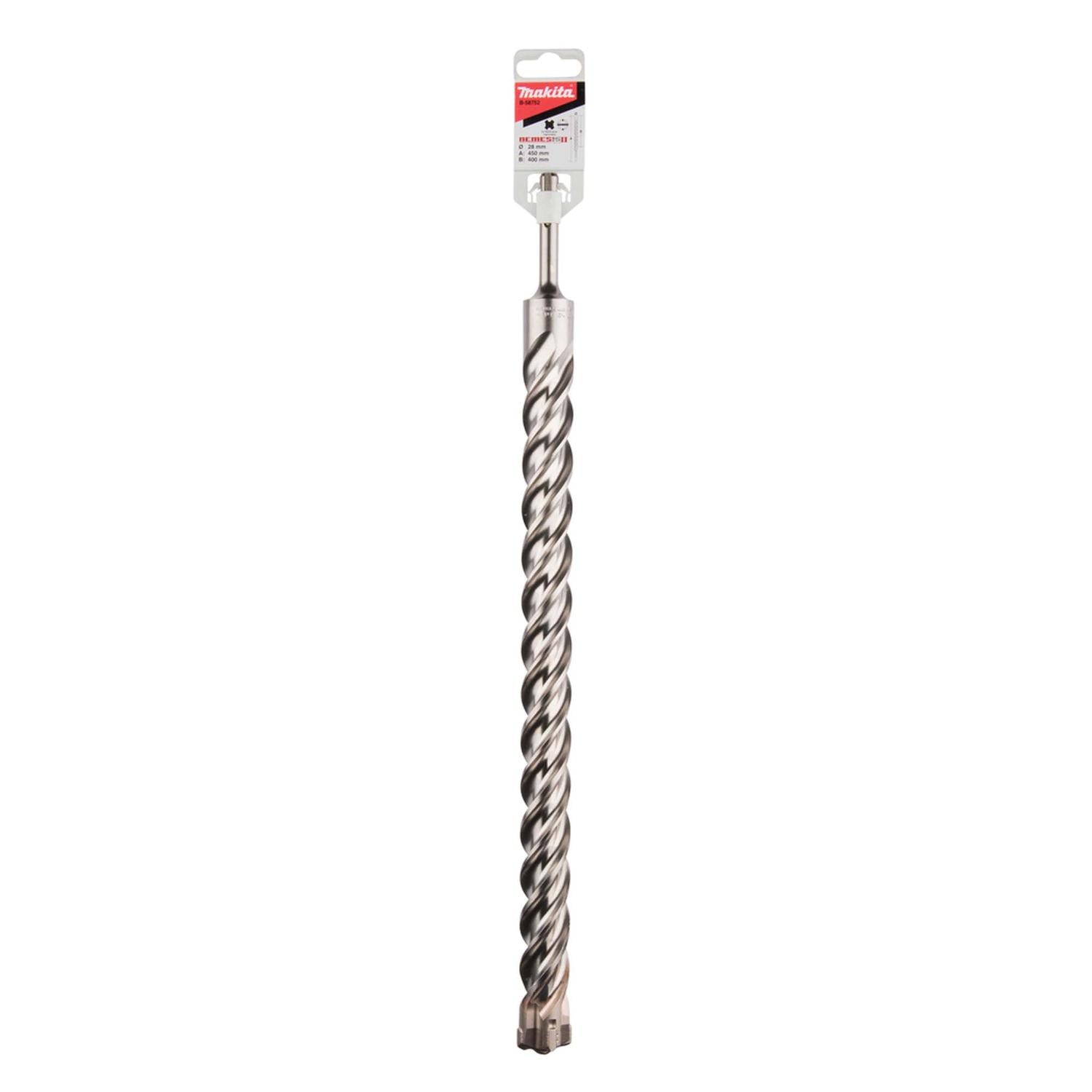 Broca SDS - Plus Nemesis II 28x400x450mm (4 Filos) - Makita - Herram.cl
