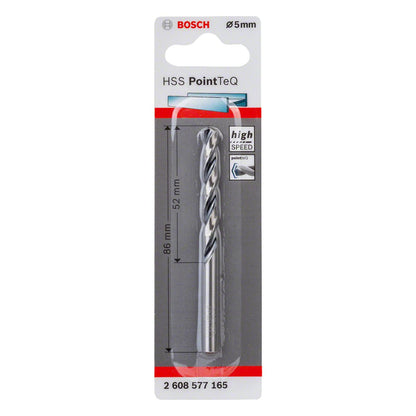Broca Metal HSS PointeQ - 5.0mm - Blister - Bosch - Herram.cl