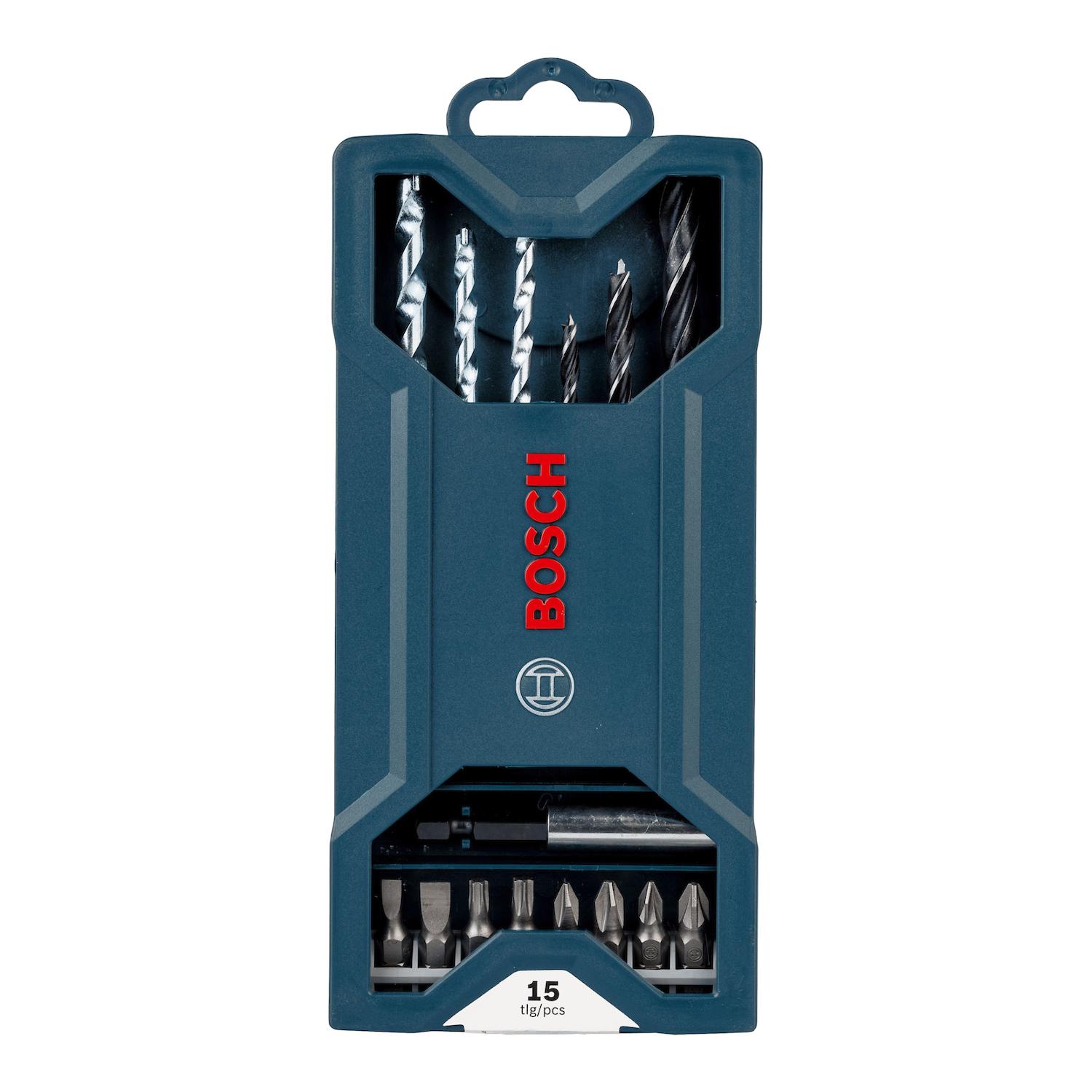 Set Puntas y Brocas Mini X - Line 15 Pzas. - Bosch - Herram.cl