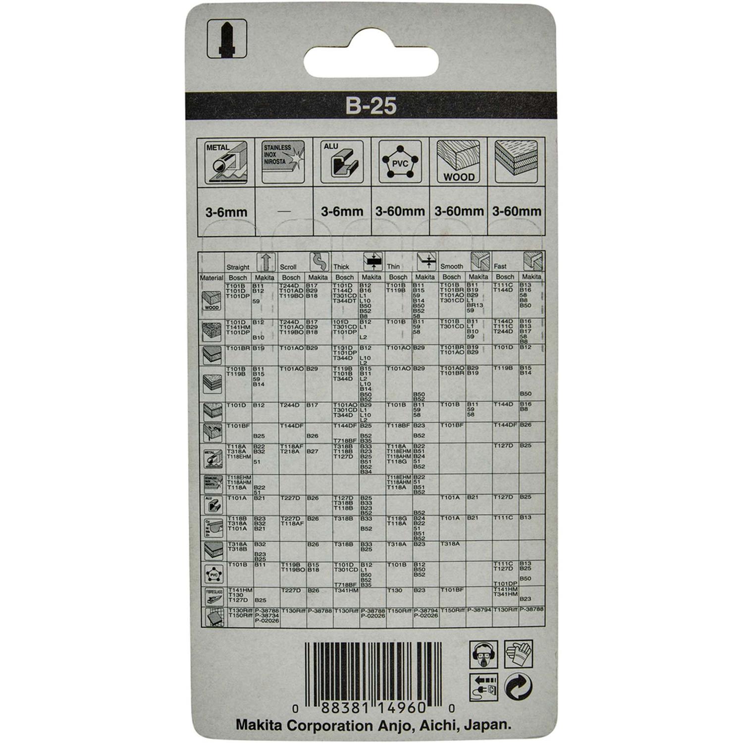 Hoja De Calar HSS Metal, Madera 100mm 5 Pzas - Makita - Herram.cl