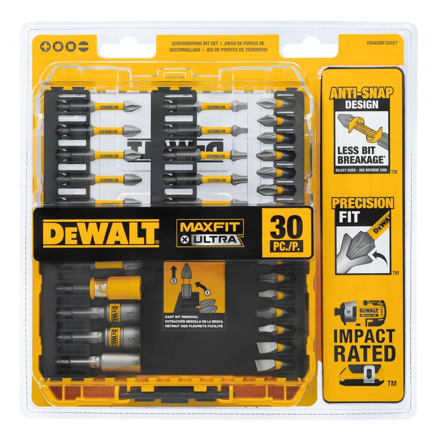 Set Puntas MAXFIT - ULTRA 30 Pzas - DeWALT - Herram.cl